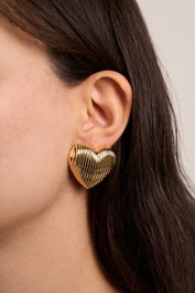 Heliophilia Silver Pendientes de Oro con Recubrimiento de Laca